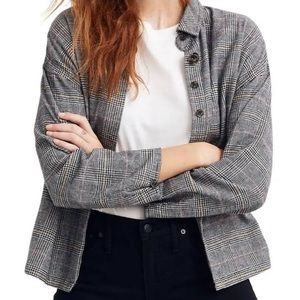 Madewell Bromley Plaid Boxy Flannel